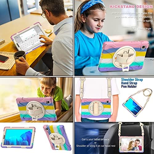 Lirykupe Samsung Galaxy Tab A7 Lite 8,7 inč 2021, Shot -otporni Galaxy Tab A7 Lite futrola za dijete s 360 rotirajućim stajalištem