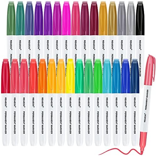 Stalni markeri Reaeona, olovke za trajne oznake od 30 boja, radovi na papiru, staklo, metal, keramika