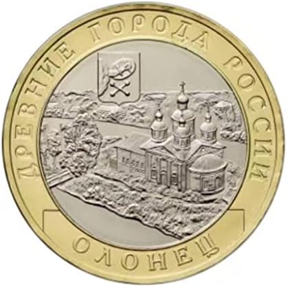 Ruski drevni gradovi - Edelweiss 2017 Bimetalna bimetalna kolekcija Komemorativni novčić, UNC originalni novčić