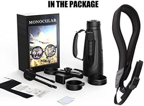 Monokularni teleskop od 12 do 50 inča s adapterom za telefon od 9 do 4 inča, remenom za ruke i remenom za vrat