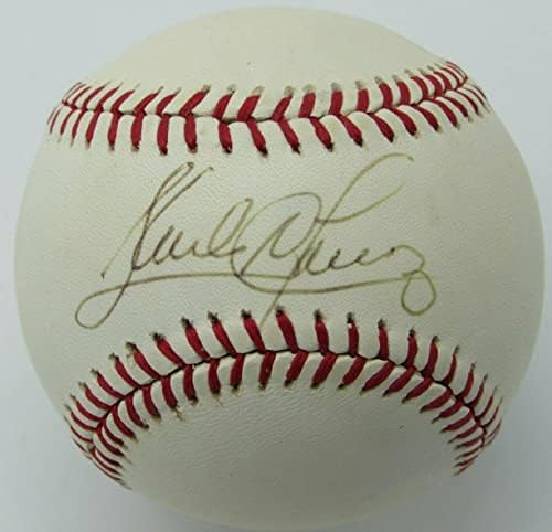 Sandy Alomar Jr. Cleveland Indijanci potpisali/autogramirani oal bejzbol 163027 - Autografirani bejzbol