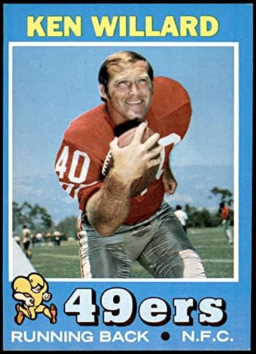 1971. Topps 129 Ken Willard San Francisco 49ers Ex/MT 49ers Sjeverna Karolina