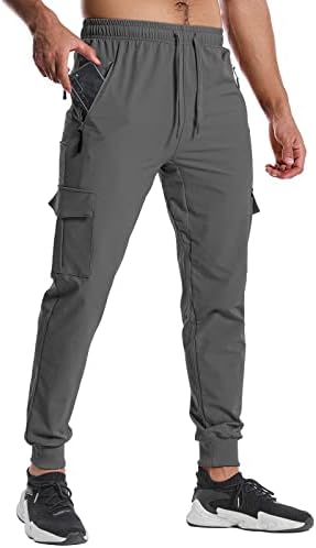 Canghpgin muškarci planinare hlače brze suhe golf joggers s džepnim fit teretnim hlačama lagane staze za trening atletska putovanja