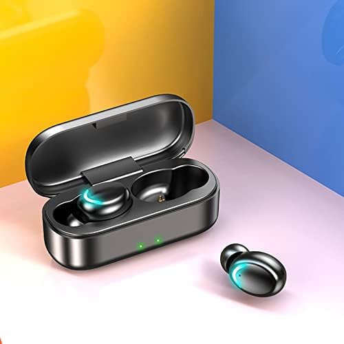 Qonioi Wireless TWS Earbuds, Mini Bluetooth u ušnim slušalicama Svijetle slušalice ugrađeni mikrofon, Immersive Premium Sound