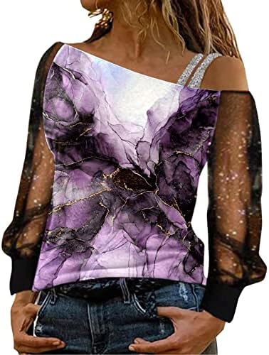 Retro vrhovi labavi klasični vrhovi ženske casual bluze vrhovi dugih rukava v vrat gornji majice tiskane majice