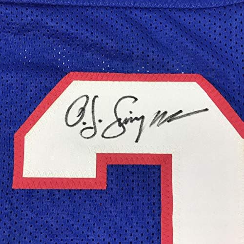 Autografirani/potpisani OJ O.J. Simpson Buffalo Blue Football Jersey JSA CoA