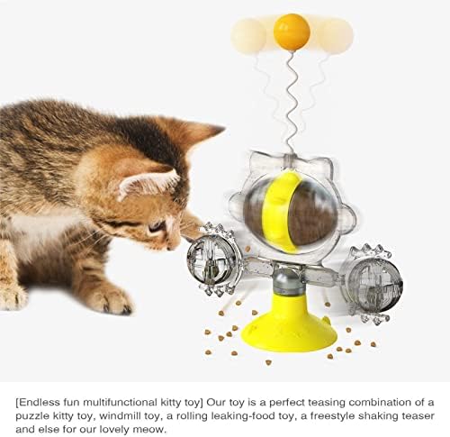 Cicinoesi mačji igrački valjak na 3 razine gramofonske mačke igračke tri kuglice sa šest interaktivnih mačića zabavnih mentalnih tjelesnih