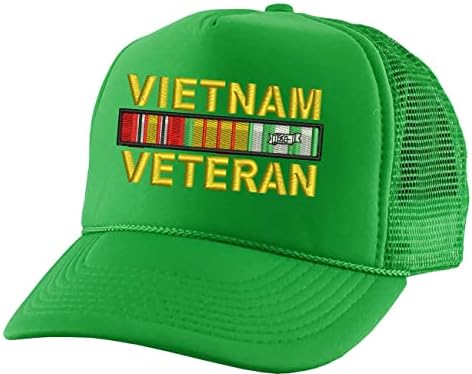 Vijetnamski veterani kamiondžija šešir izvezena servisna kapica Podesivi vez vojnika šešir