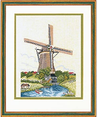 Eva Rose Stand Cross Stitch Set Dutch Mill 2 inčni uzorak 40 x 50 cm