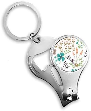 Šareno cvijeće biljna boja za nokat za nokat ring ključ za otvarač za otvaranje boca za bočicu