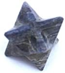 Plavi aventurine Merkaba 1 inčni zvijezda Jet International Healing Spiritum India A ++ kristalna terapija Geometrija