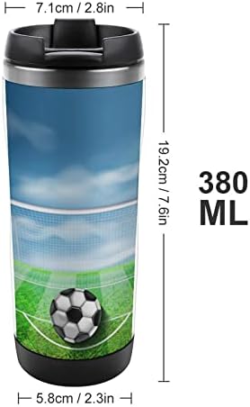 Nogometni nogometni gol polje putničke šalice za kavu s poklopcem izoliranim šalicama od nehrđajućeg čelika dvostruka zidna boca