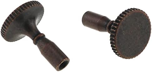 Ručica za okretanje lampe od mjedi od crvenog antiknog mesinga s narezanim ključevima za žarulju od 2 kom za utičnicu ručke za okretanje