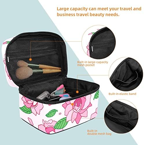 Pink Camellia cvjetna putnička šminka torba šminke Organizator torba kozmetička torba za kozmetiku, toaletne potrepštine, četkice