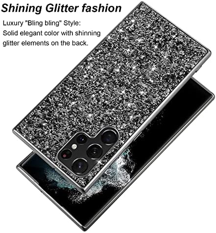 Zeking dizajniran za Samsung Galaxy S22 ultra futrolu, 3D Slatki bling sjajni poklopac za zaštitni slučaj dijamantske dijamanti za