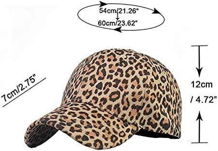 Najbolja podesiva bejzbolska kapa s leopard printom pamučni šešir za sunce pokrivalo za glavu sportska kapa na otvorenom