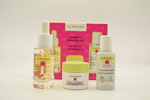 Sephora Collection Vitamin C Poklon za njegu kože :: Ultra-sjaji serum, ultra-glow maska ​​i toner ultra-glow