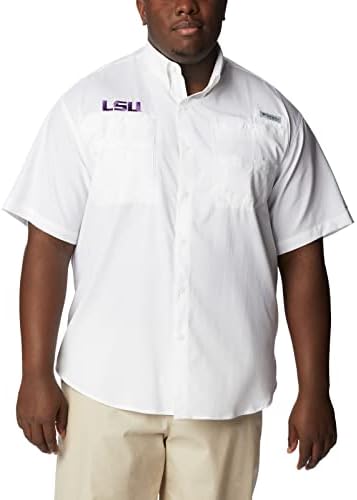 Columbia NCAA LSU Tigers muška majica s kratkim rukavima Tamiami, 5x velika, LSU - bijela