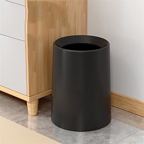 Zhaolei Nordic Style smeće može dvoslojni okrugli oblik papirnate košarice za kupaonicu dnevna soba spavaća soba Bijelo smeće limenke