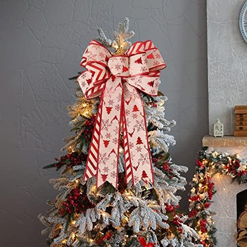 Dvo slojevi božićni luk ukrasni ukrasi božićni drv