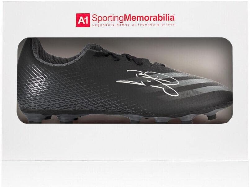Brian Laudrup potpisao nogometnu čizmu - Adidas, Black - Poklon kutija Autogram - Autografirani nogomet