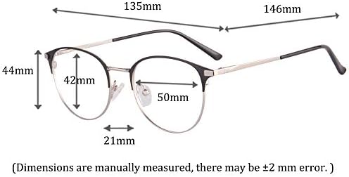 Ženske naočale za kratkovidnost u metalnom okviru za blokiranje plavih zraka-92036