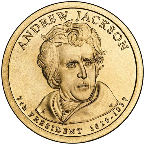 2008. D Pozicija B saten završite Andrew Jackson predsjednički dolar izbora necirkulirane američke metvice