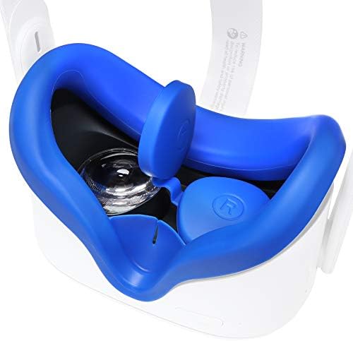 VR Lice Silikonski poklopac Maska kombinirani poklopac za zaštitne leće za Oculus Quest 2 Slušalice za lice jastučića pribor za jastuk