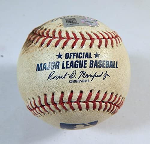 2019 Milwaukee Brewers Pirates Game Upotrijebljeni bejzbol Nick Kingham Ryan Braun Ful - Igra korištena bejzbols