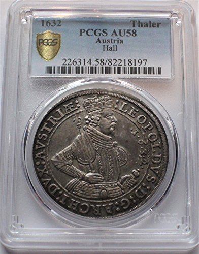 1632. u Austrijskom vitezu starim antičkim velikim srebrnim kovanicama Thaler AU58 PCGS
