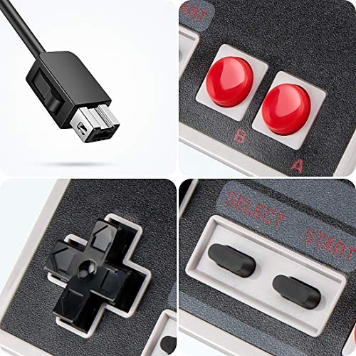 VOSOM Classic Controller za NES Nintendo Classic Edition Mini Wired Controllers Zamjenski Joypad 11,8ft kabel, 2 paket