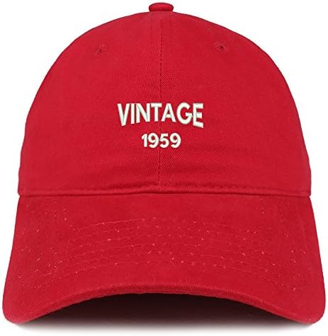 Mala modna trgovina Vintage 1959. vezena podesiva pamučna kapa za 64. rođendan s vezom