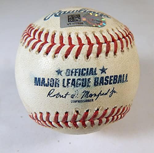 2022 Kansas City Royals Col Rockies Game Rabljeni bejzbol Snider Brendan Rodgers FO - Igra korištena bejzbols