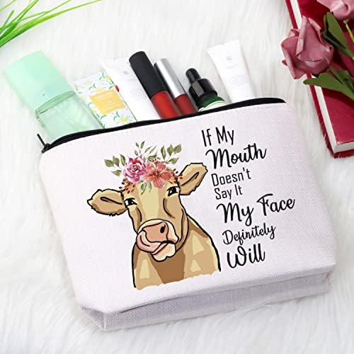 Gjtim smiješna krava poklon krava ljubitelj poklon ako mi usta ne kažu da će moje lice definitivno krave farme kućnih ljubimaca pygmy