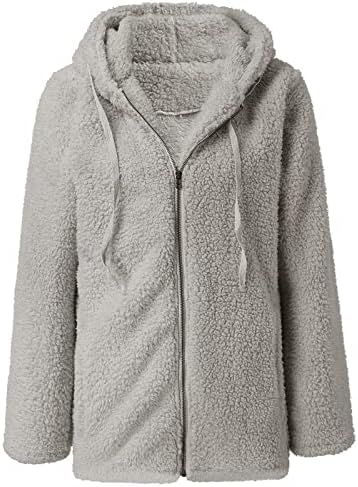Szitop Zimski kaputi za žene ležerne tople plišane džempere s dugim rukavima plus veličina jakne za fleke odjeća s džepovima