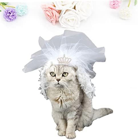 1pc vjenčanice za mladenku veo za mladenku veo za mladenku mačji vjenčani pribor vjenčani veo za pse mačja haljina djeveruša mačja