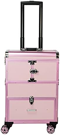 Quanjj ljepota kolut za nokte šminke za putovanje kućište preklopni kofer aluminij s kozmetičkom kutijom alata za pohranu
