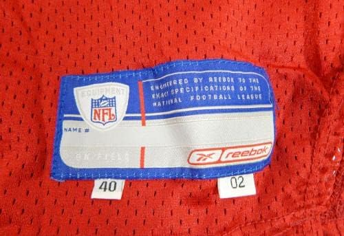 2002. San Francisco 49ers prazna igra Igra izdana Red Jersey 40 dp32778 - Nepotpisana NFL igra korištena dresova