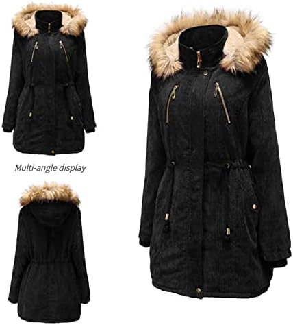 Ženske duge jakne zadebljane plus topli plišani čvrsti ruski obloženi kapuljača snijeg snijeg zima y2k termička rublja