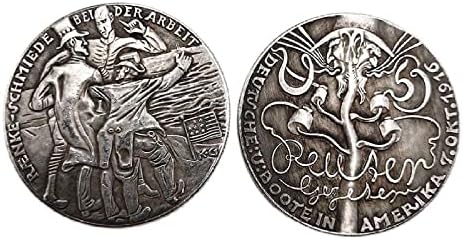 1916. Njemački komemorativni novčić Deutsche Boote ljudi rade tvrdog kovanice za naplatu kuće za ukrašavanje zanata suveniri darovi