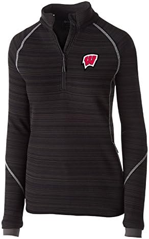 Ouray Sportswear NCAA Wisconsin Badgers Ženski odstupaj jaknu za pulover, X-veliki, crni