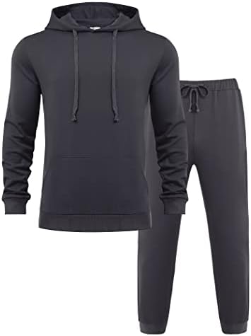 Coofandy muški tracksuit 2 komada kapuljača Sweatsuit sets sets dugih rukava Atletičko odijelo modno sportsko odijelo