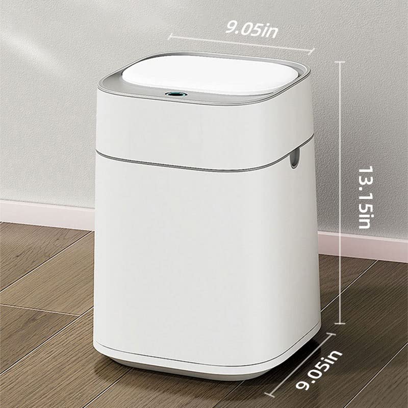 Ycfbh pametna kupaonica smeće limenke automatsko vrećice pametnog senzora smeća bijela električna elektroenergetska kanta pametna kuća