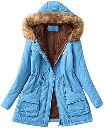 Ženska topla zadebljana kaputa Topli trendi zimska runa modna modna kapuljača snježni kaput jakna nadmašuje plus veličina