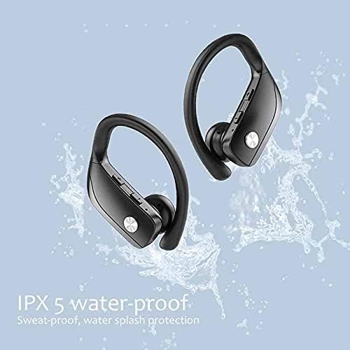 Zhyh slušalice istinske ušne uši u ušiju Sportske slušalice TWS Bass igračke slušalice s MIC IPX5 vodootporno