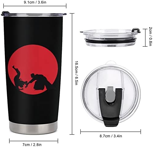 Japanski džudo plastična putnička šalica vakuuma Izolirana šalica kave Izdržljiva šalica automobila modna šalica kave