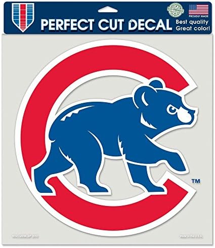 Wincraft chicago cubs decal 8x8 matrica cut boja
