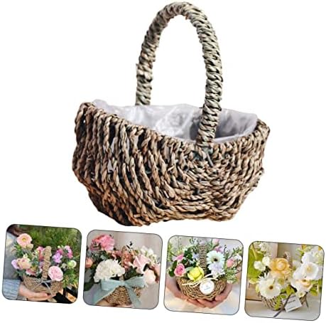 Prijenosna cvjetna košara viseća košara za sadnju Mini biljne posude Mini biljne posude uskršnja jaja ukrasne košare suha cvjetna košara