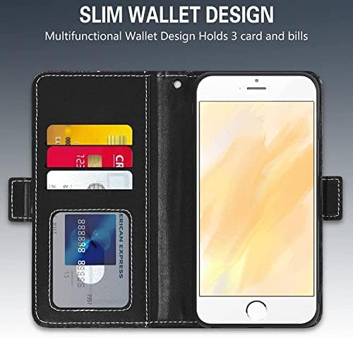 Torbica TRDYBSK za iPhone 13/13 Pro/13 Pro Max, sjajna torbica-novčanik od umjetne kože s odvojivim remen za ručni zglob za žene, torbica