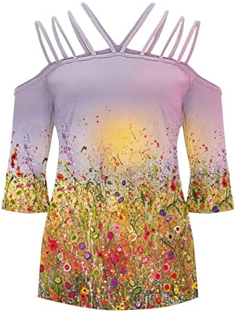 Gornja majica za Lady Man Ljetna jesenska odjeća Kratka rukava pamučna grafička grafika Smiješna bluza 6K 6K